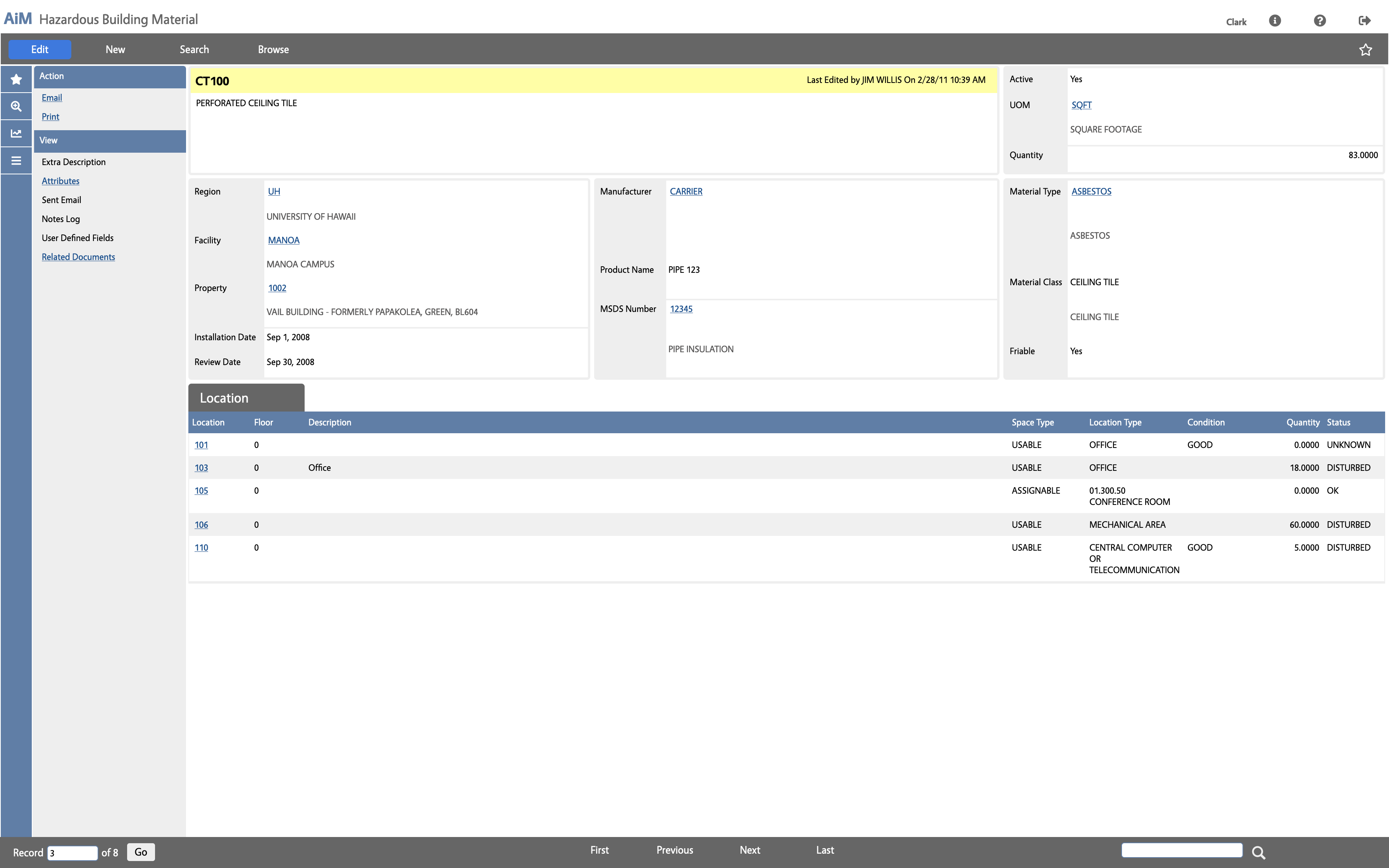 Tracking Hazardous Materials